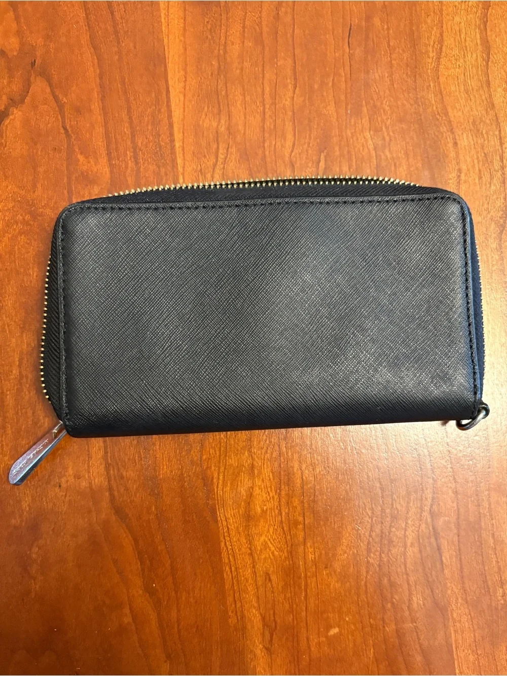 Michael Kors Black Saffiano Zip Around Wallet - Picture 6 of 7